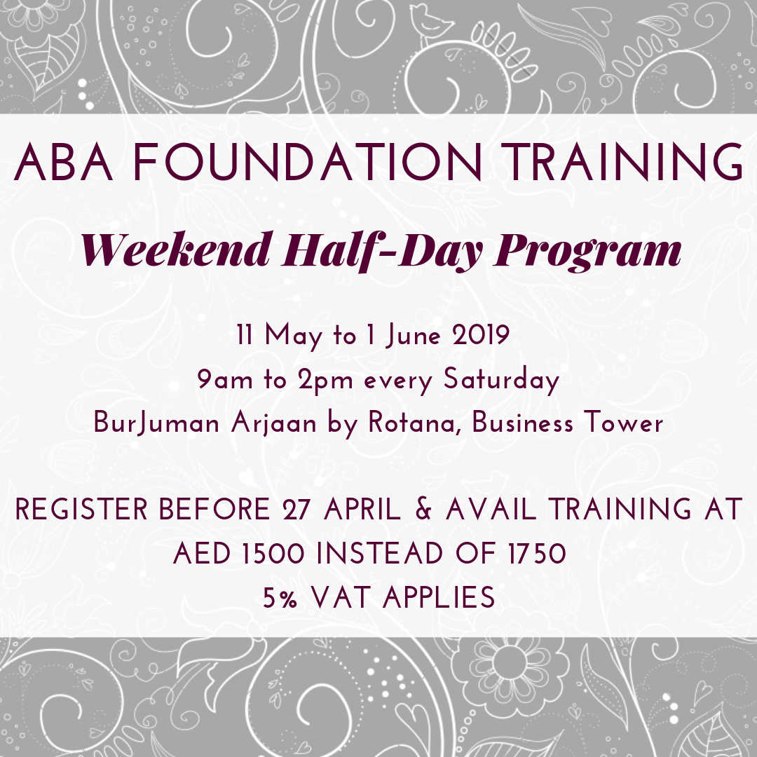 ABA Foundation Training - May 2019